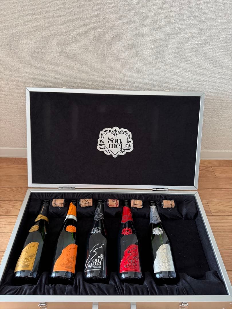 Soutien シャンパン5本セット アルミケース入り