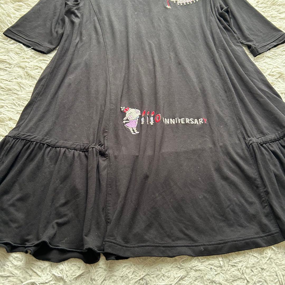 【美品】アルベロベロ　チュニックワンピース ぶたさん　刺繍 30周年記念