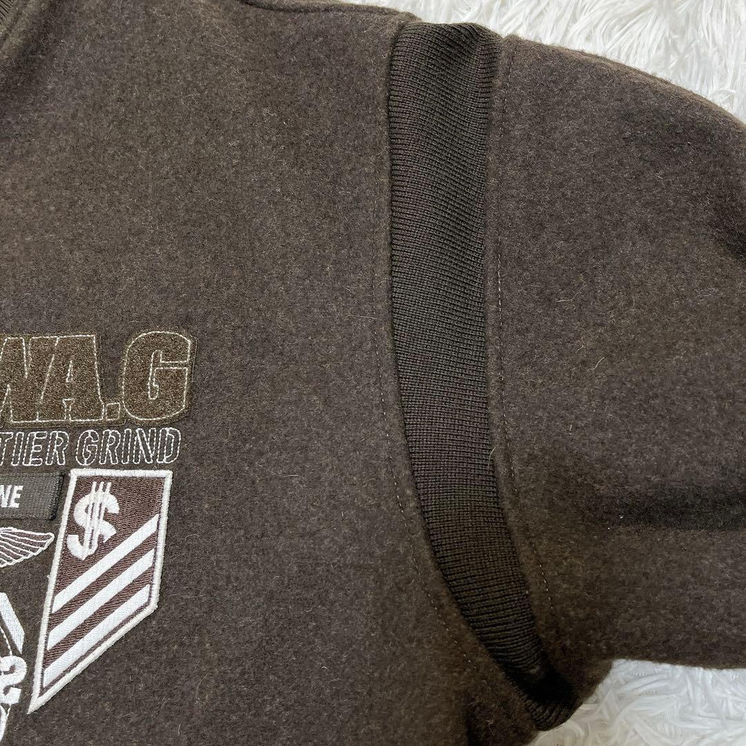 ショル様用 【極美品】スワッガー SWAGGER スタジャン ウール ブラウン