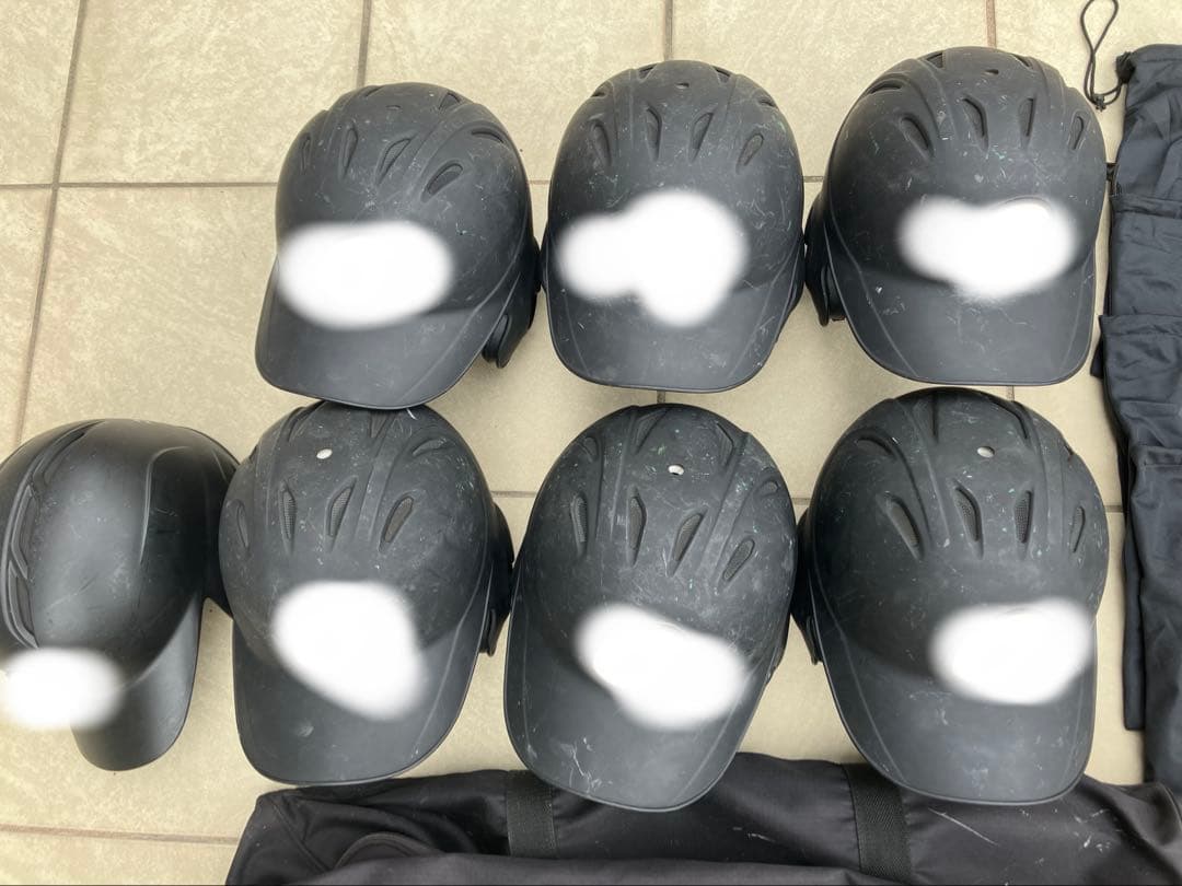 【7個セットで激安】ミズノ　軟式用ヘルメット　ケース付き　チーム1セット分