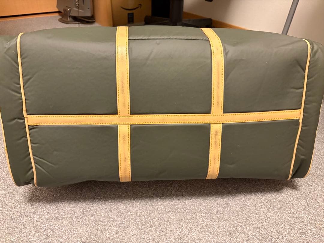 ハンティングワールド ボストンバッグ オリーブグリーン