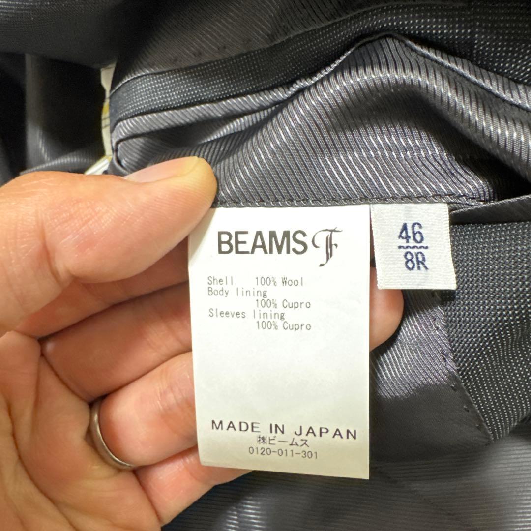 ドラゴン様62 新品　ビームスエフ　カノニコ　スーツ　46 チャコールグレー　M