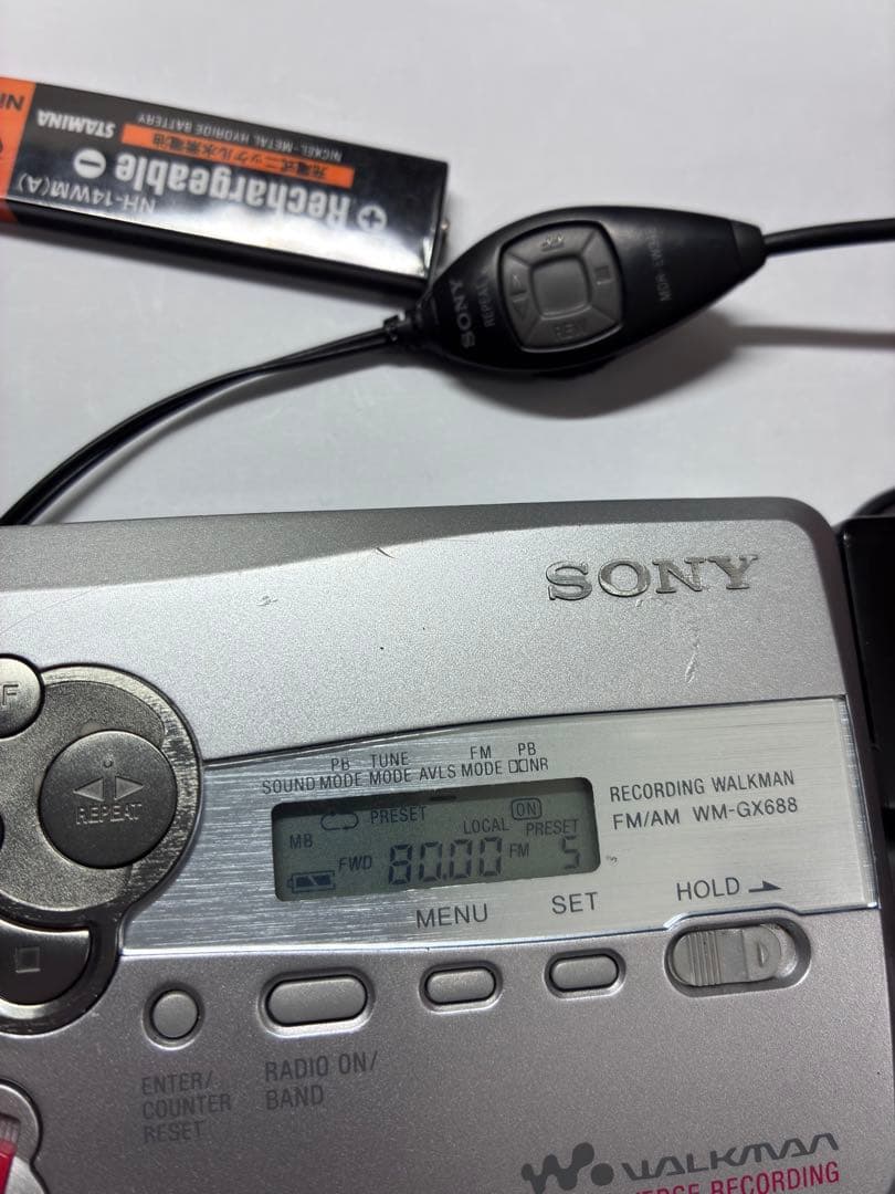 SONY WALKMAN カセットプレーヤー、WM-GX688、動作品