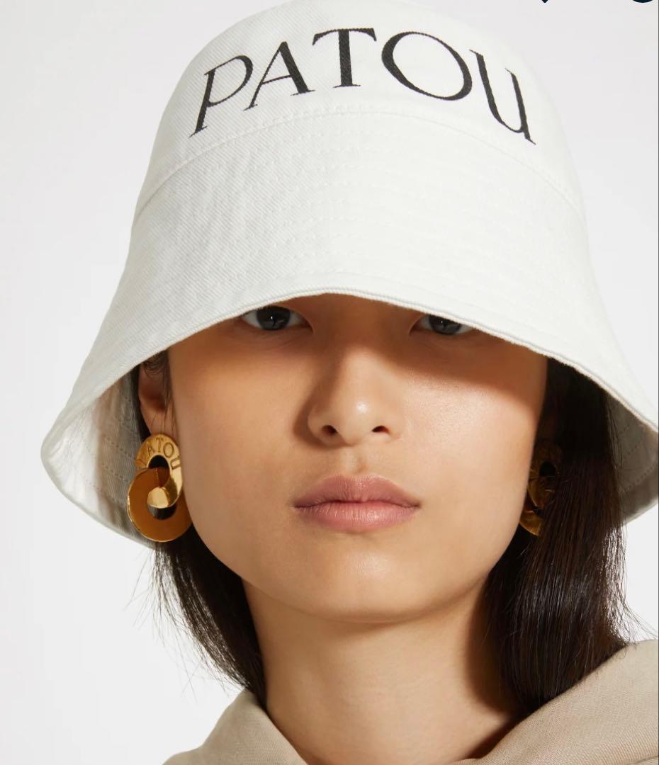 ✨極美品✨パトゥ　オーガニックコットンバケットハット　ホワイト　白　XS-S