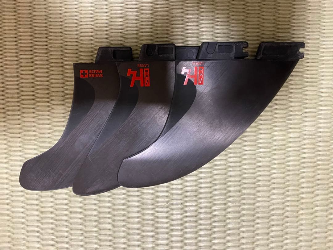 H4 サーフボードフィン 3枚セット Lサイズ