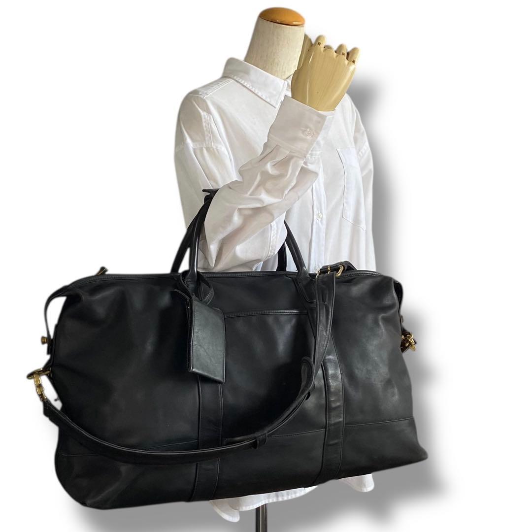 良品 OLD COACH レザー 2WAY ボストンバッグ 0502 ビンテージ