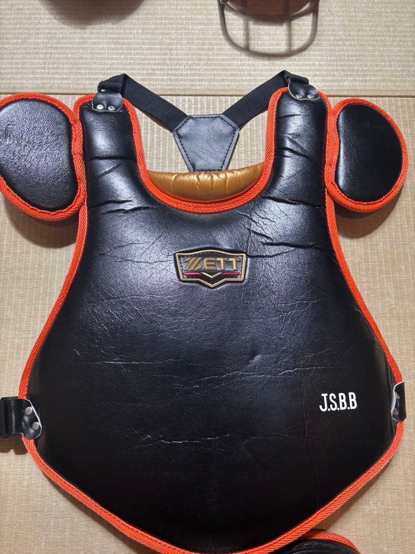 良健ZETT 軟式子供用　キャッチャー防具4点セット