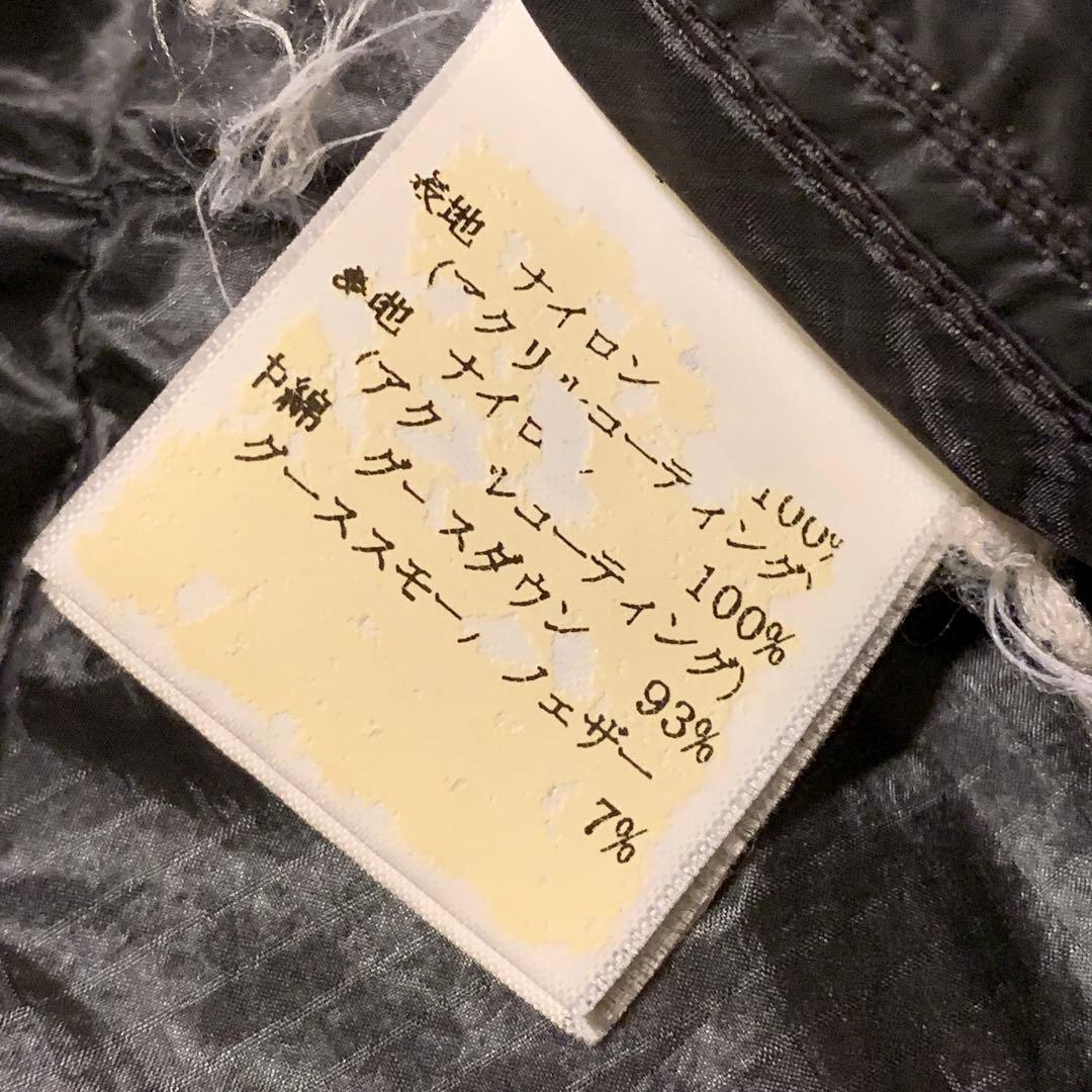 90s MOONSTONE ダイヤキルティング ブラックダウンジャケット S