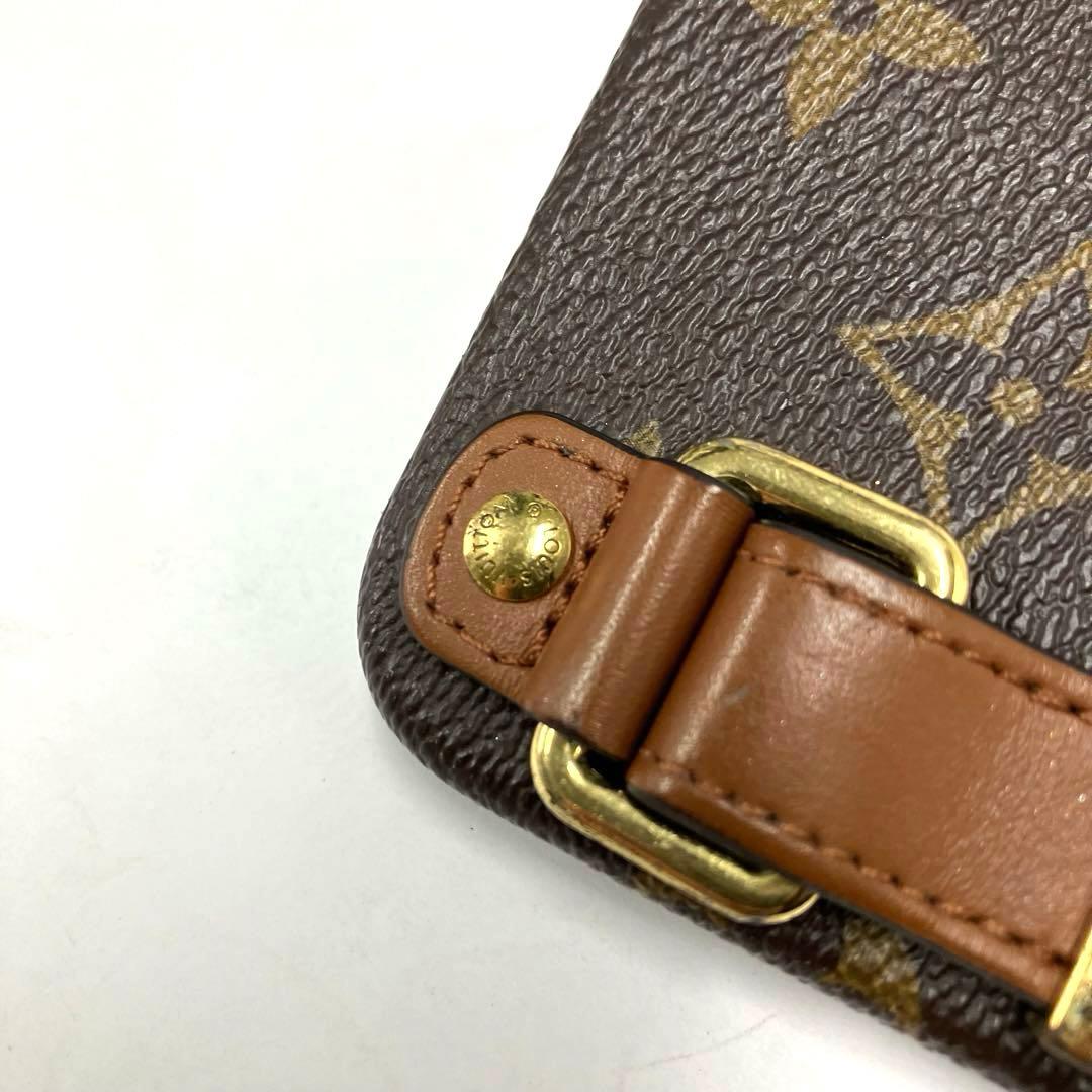 大人気☆ルイヴィトン☆iPhone13Pro ケース☆モノグラム☆革☆ブラウン