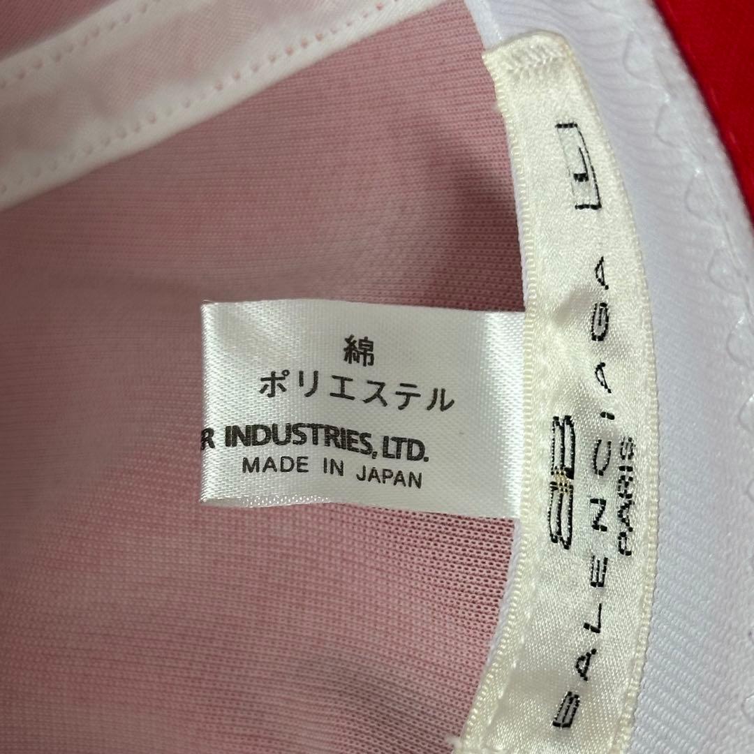 希少✨BALENCIAGA 刺繍ロゴ　バケットハット　赤　レッド　綿ポリ