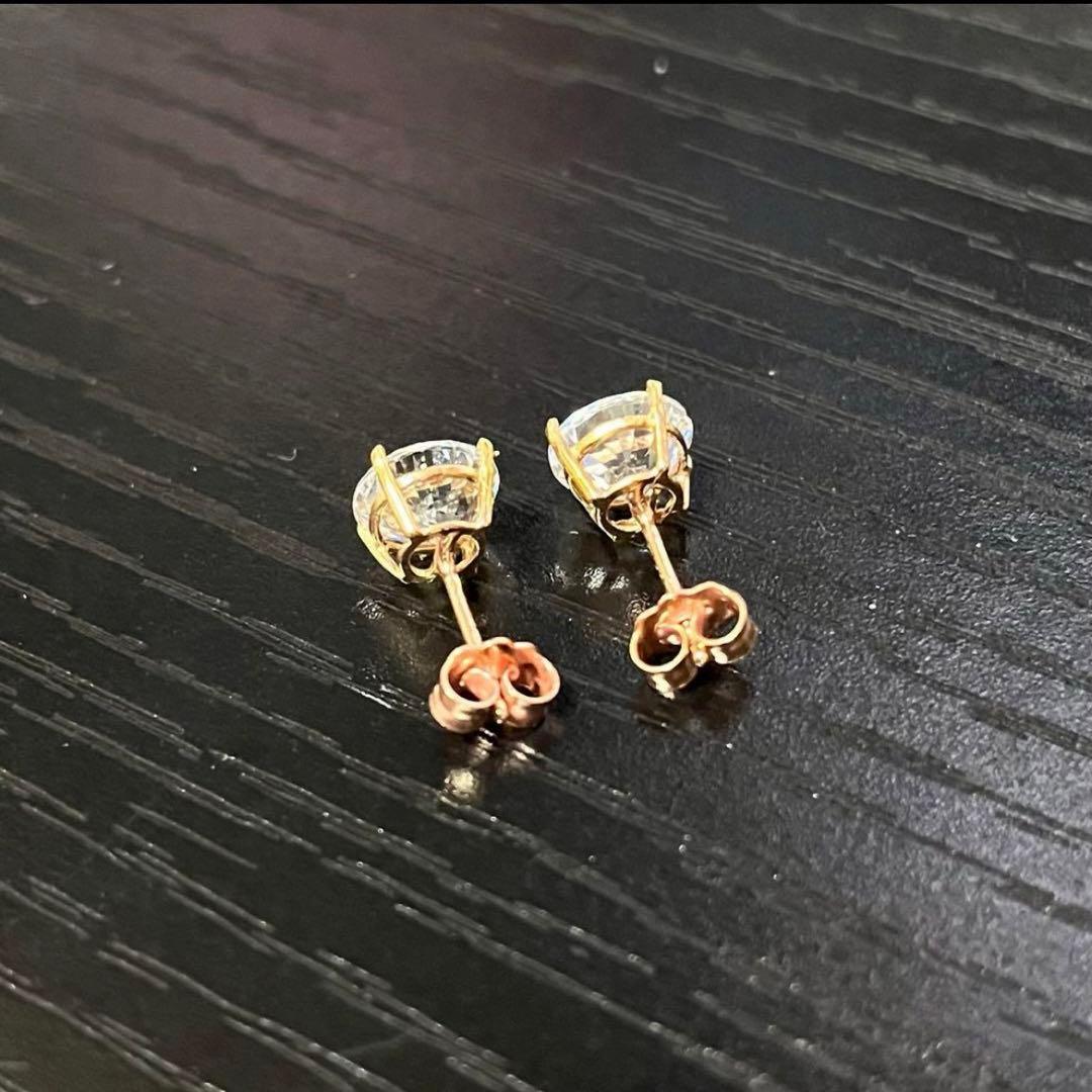 AVALANCHE アバランチ 14K ローズゴールド スタッズ ピアス 7mm