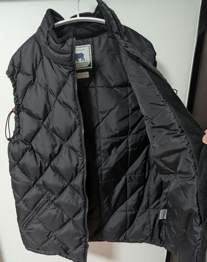 PAPAS キルティングダウンベスト ブラック　Lサイズ