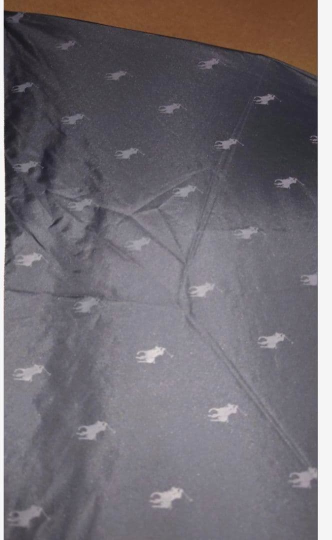 2、ラルフローレン　晴雨兼用　黒　地模様　折り畳み