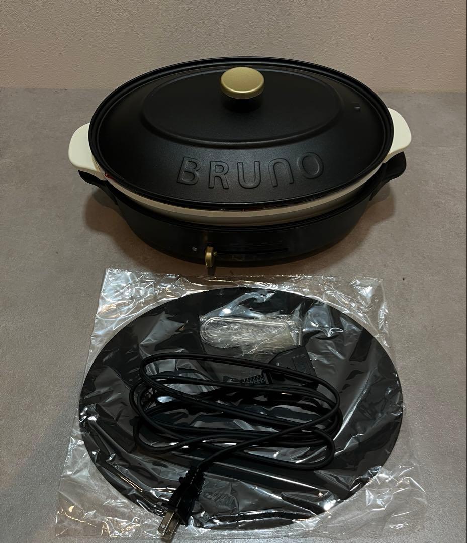 BRUNO オーバルホットプレート ブラック