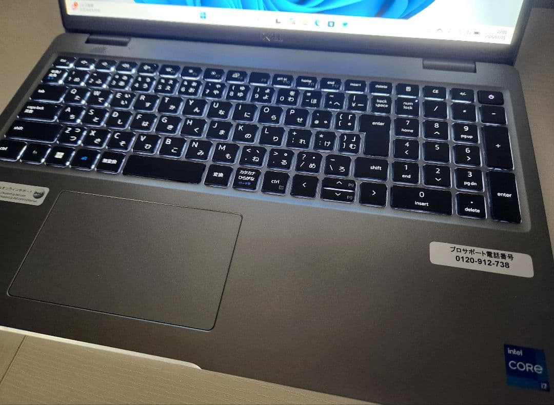 Windowsノート本体 Latitude5521 Corei7-11850H GeForce MX450