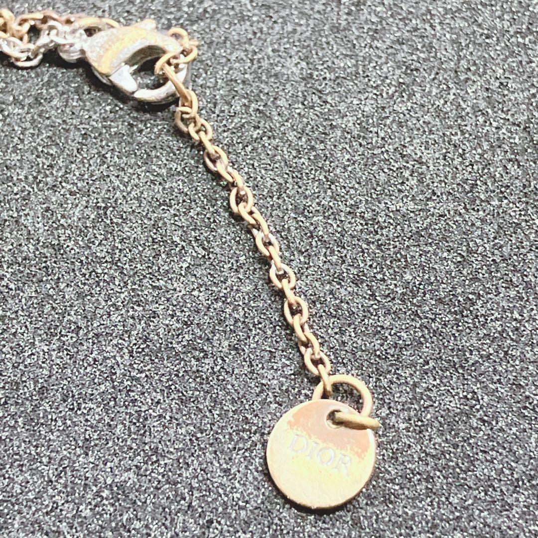 ディオール　ネックレス　CLAIR D LUNE ラインストーン　CD ロゴ