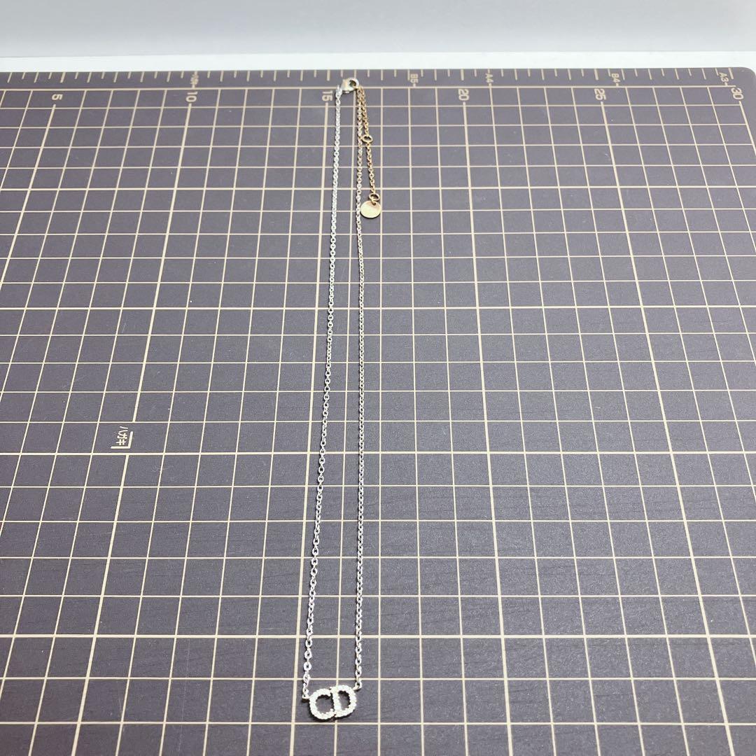 ディオール　ネックレス　CLAIR D LUNE ラインストーン　CD ロゴ