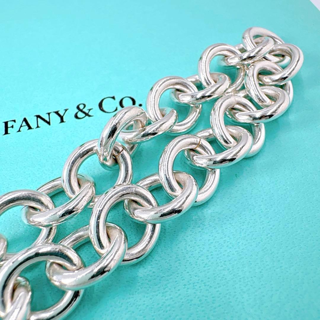 美品 オールドティファニー リターントゥ ラウンド ブレスレット シルバー925