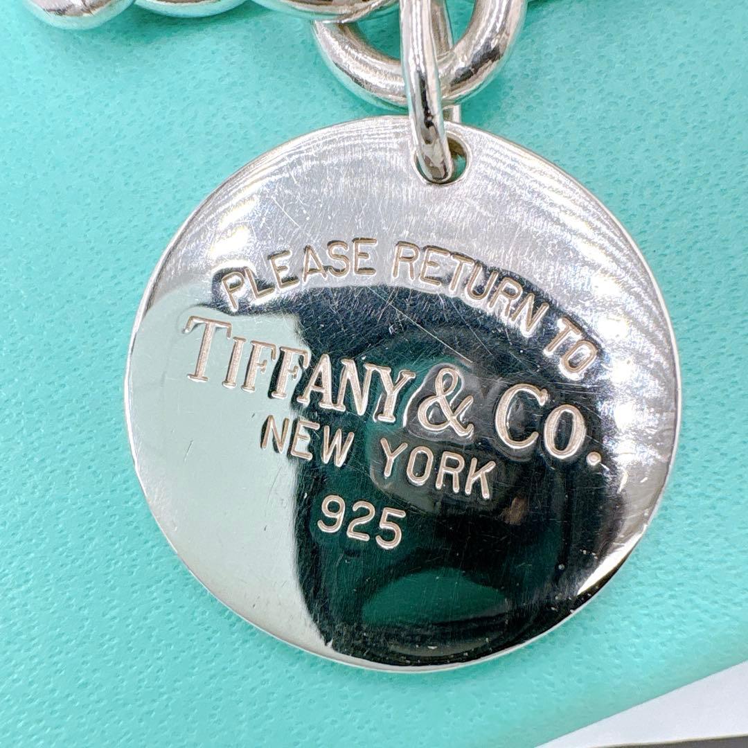 美品 オールドティファニー リターントゥ ラウンド ブレスレット シルバー925