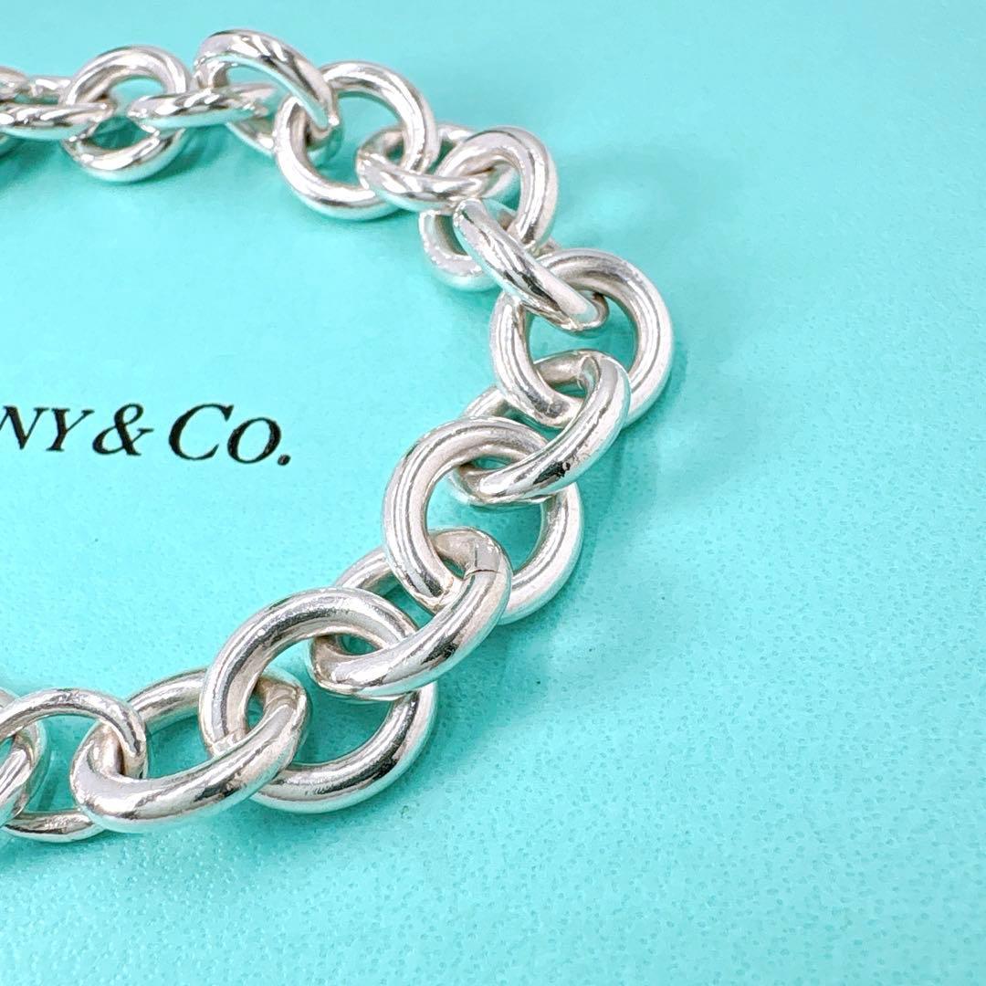 美品 オールドティファニー リターントゥ ラウンド ブレスレット シルバー925