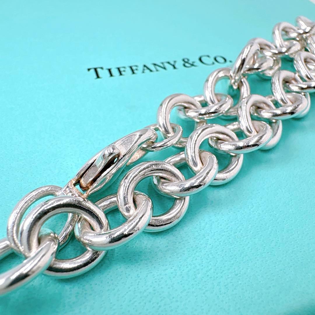 美品 オールドティファニー リターントゥ ラウンド ブレスレット シルバー925