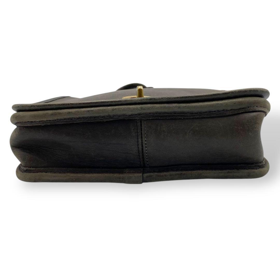 希少 COACH オールドコーチ ショルダーバッグ USA ターンロック レザー