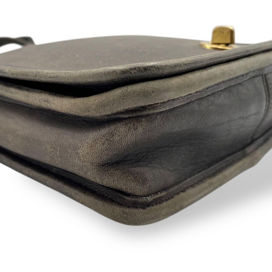 希少 COACH オールドコーチ ショルダーバッグ USA ターンロック レザー