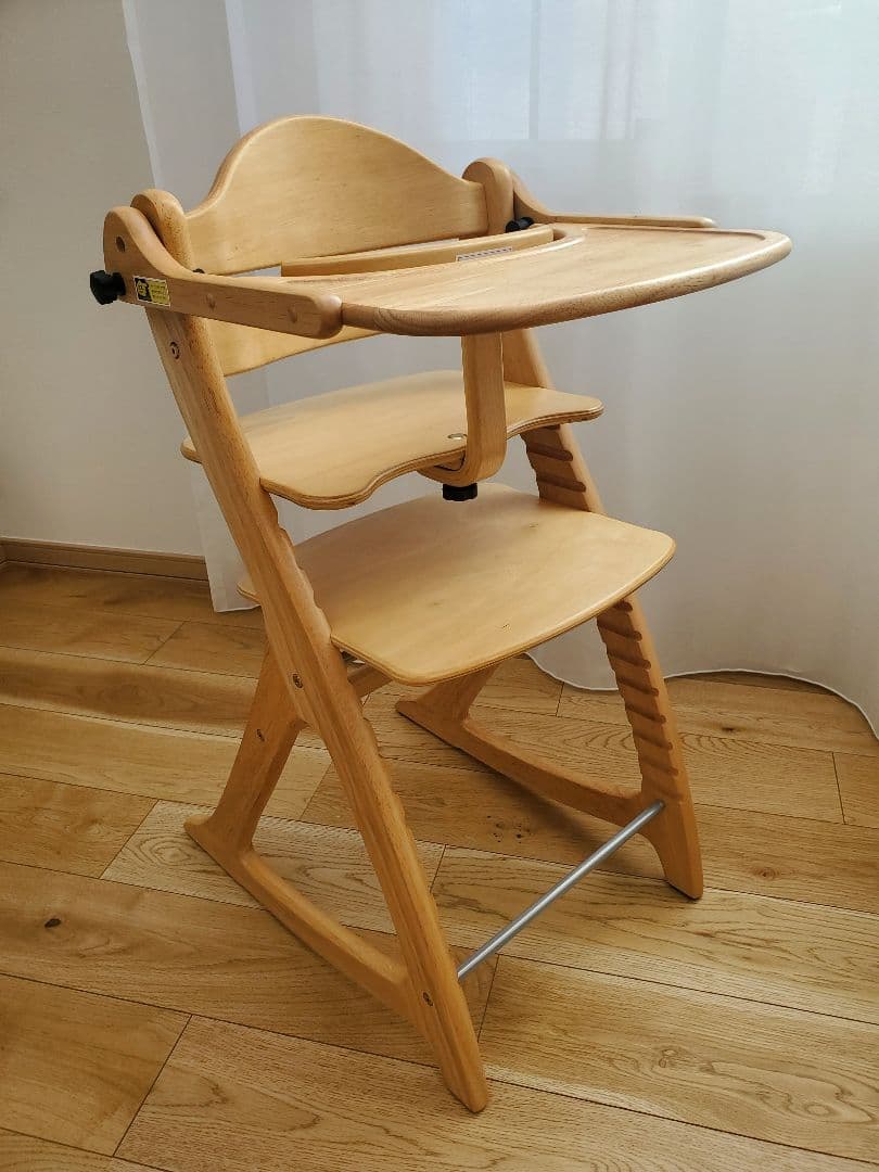 【美品】大和屋　すくすくチェア　スリム-J　ナチュラル