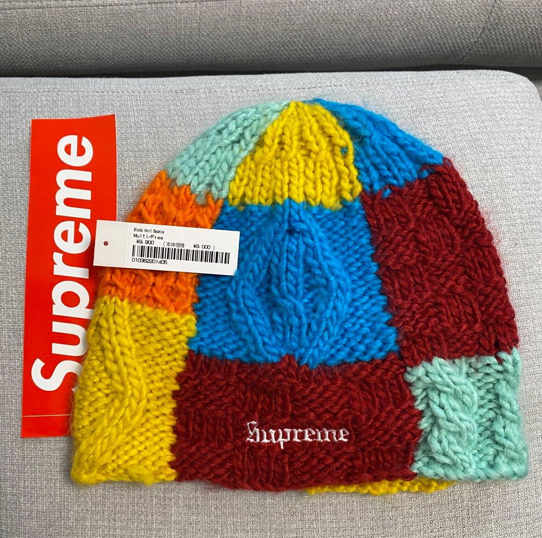 帽子 supreme 25ss Block Knit Beanie