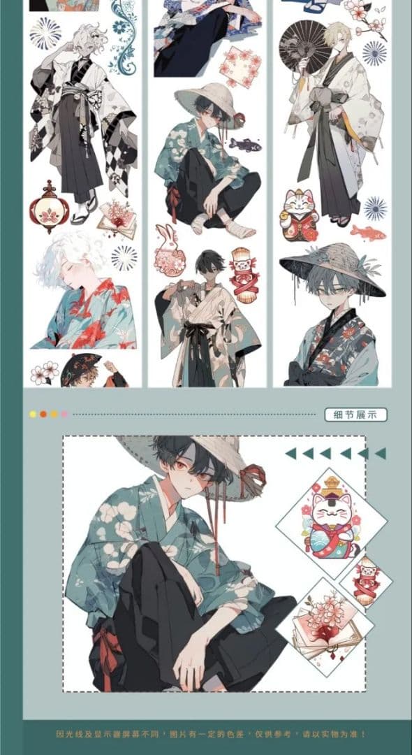 K*K様 ［新品・14点セット・おまけつき］海外マスキングテープ 青年マステ 男