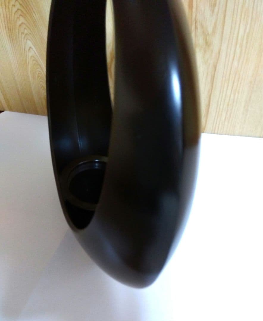 銅製花器　満月　池坊花器　板鎖付き