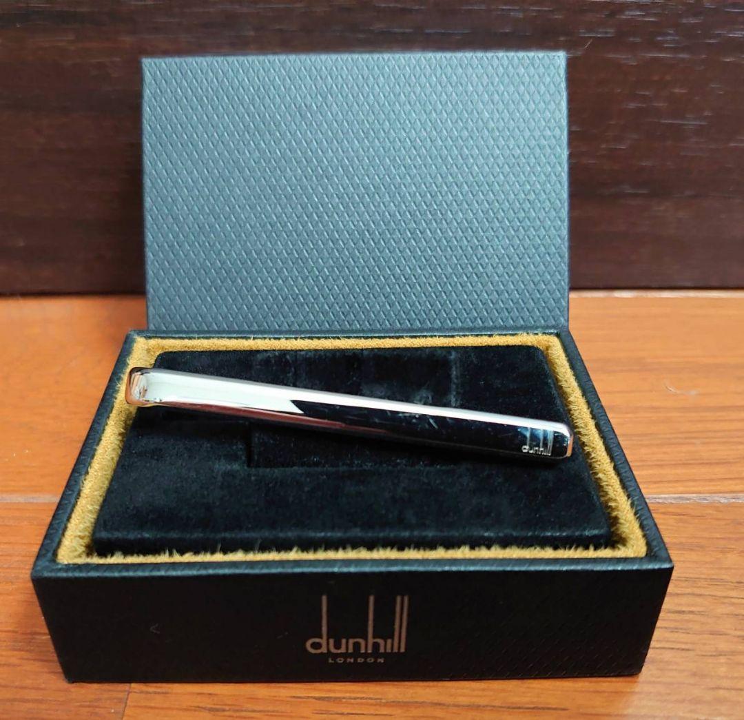 dunhill 　ダンヒルシルバー ネクタイピン 専用ケース付き