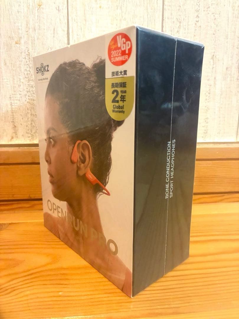 新品　SHOKZ OPENRUN PRO 骨伝導イヤホン　ピンク　保証書付属