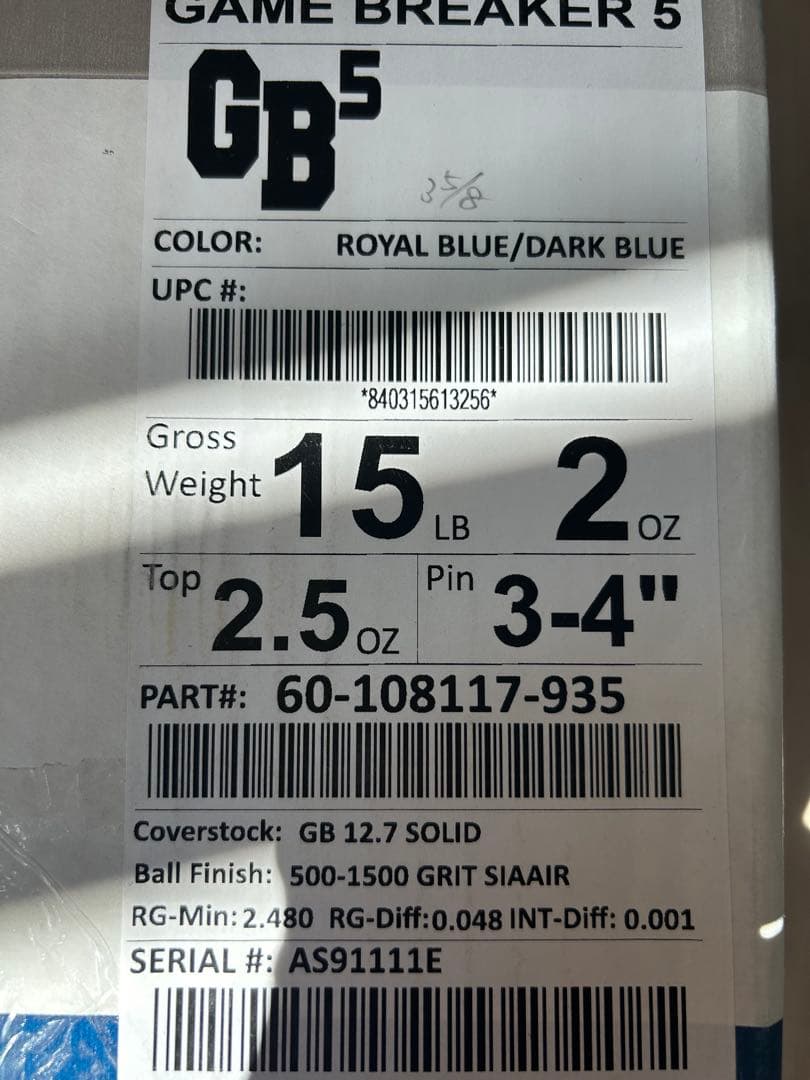 【新品】GB5 15ポンド