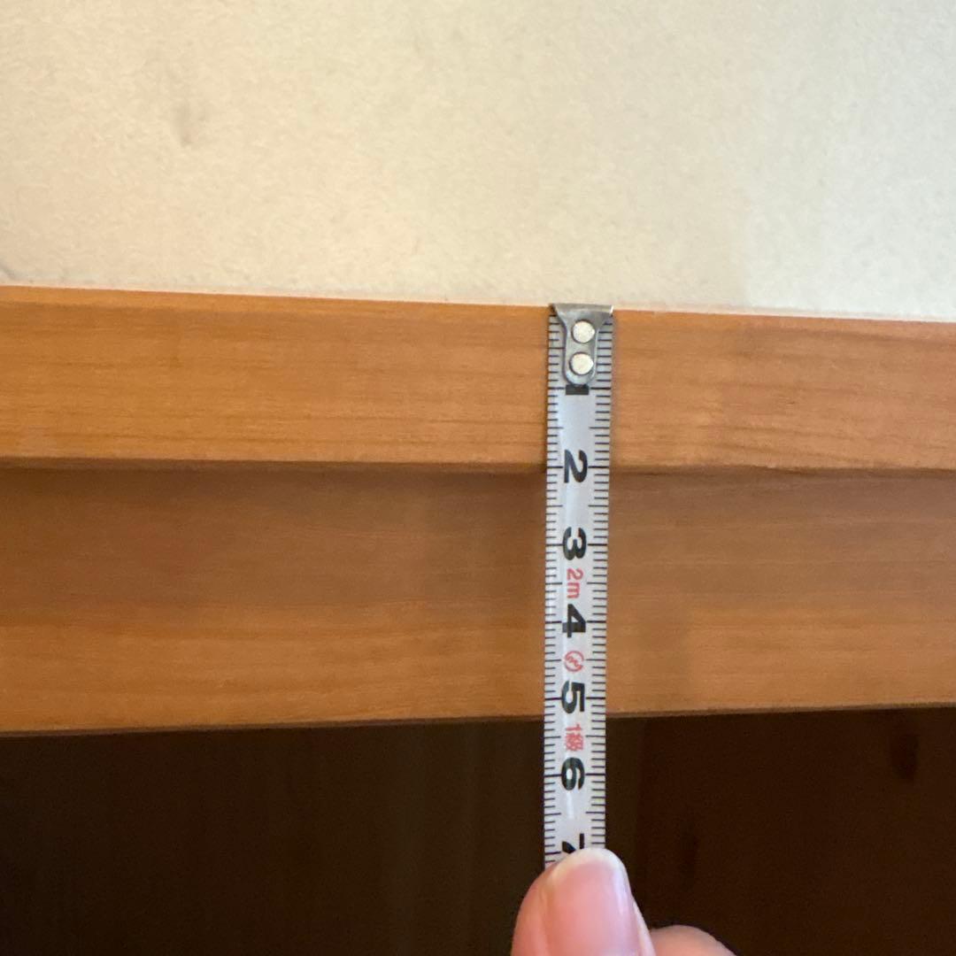 あちこです。ナチュラルウッド 食器棚 引き出し付き