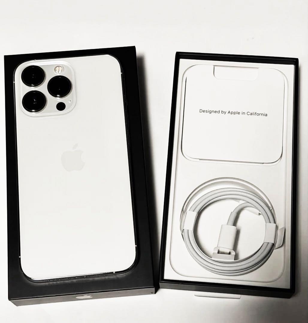【美品】iPhone13 Pro シルバー 256GB 未使用ケーブル