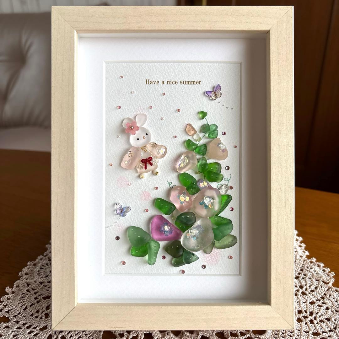 シーグラスアート