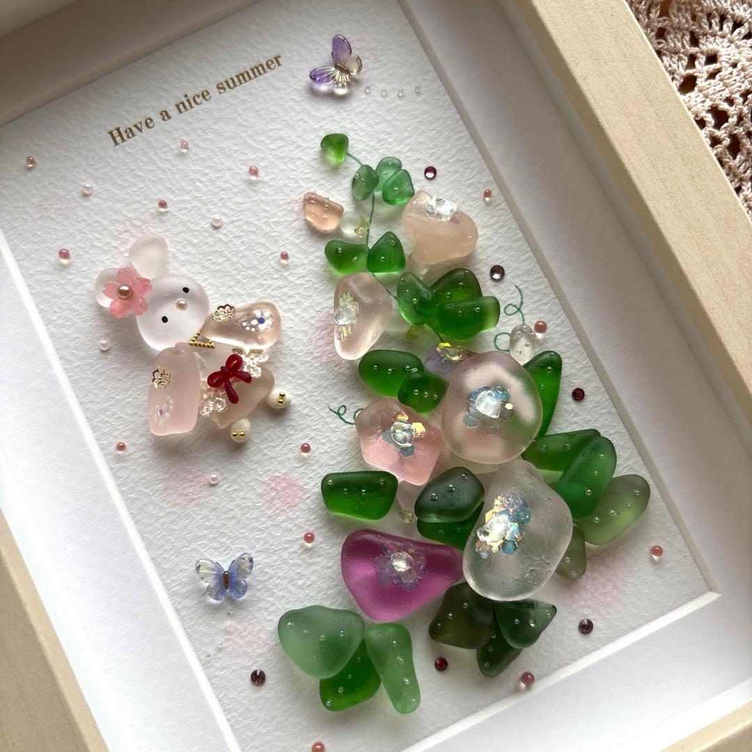 シーグラスアート