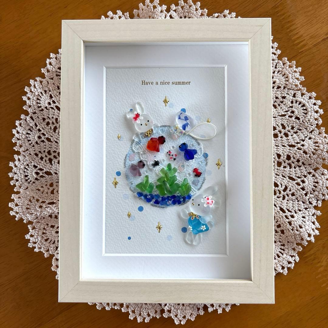 シーグラスアート