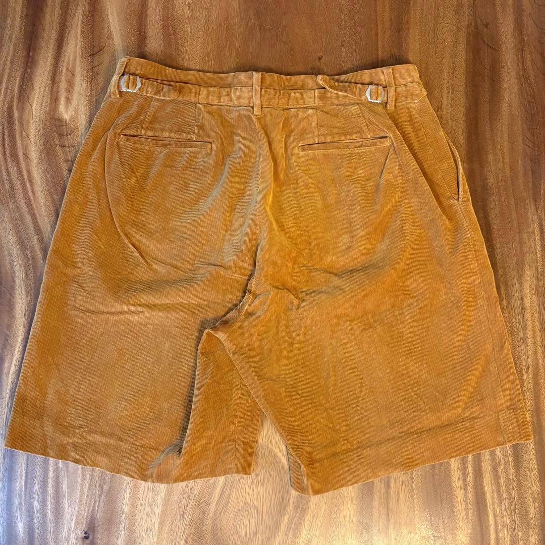AURALEE キャメル コーデュロイ ショートパンツ