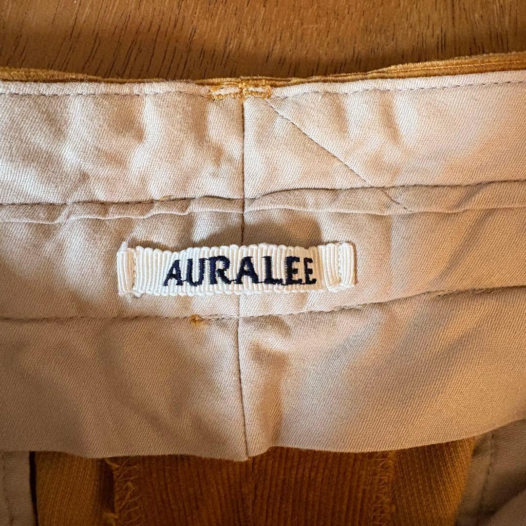 AURALEE キャメル コーデュロイ ショートパンツ