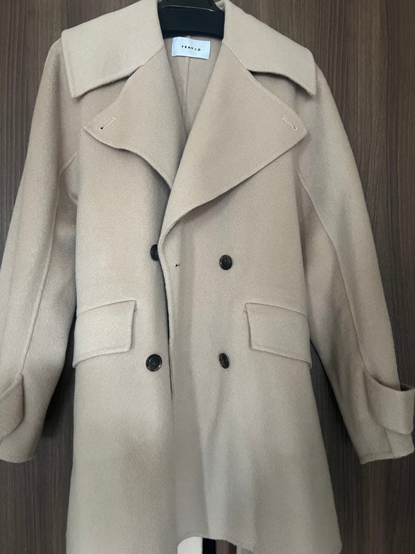 FRAY I.D ウールリバーミドルAラインコート