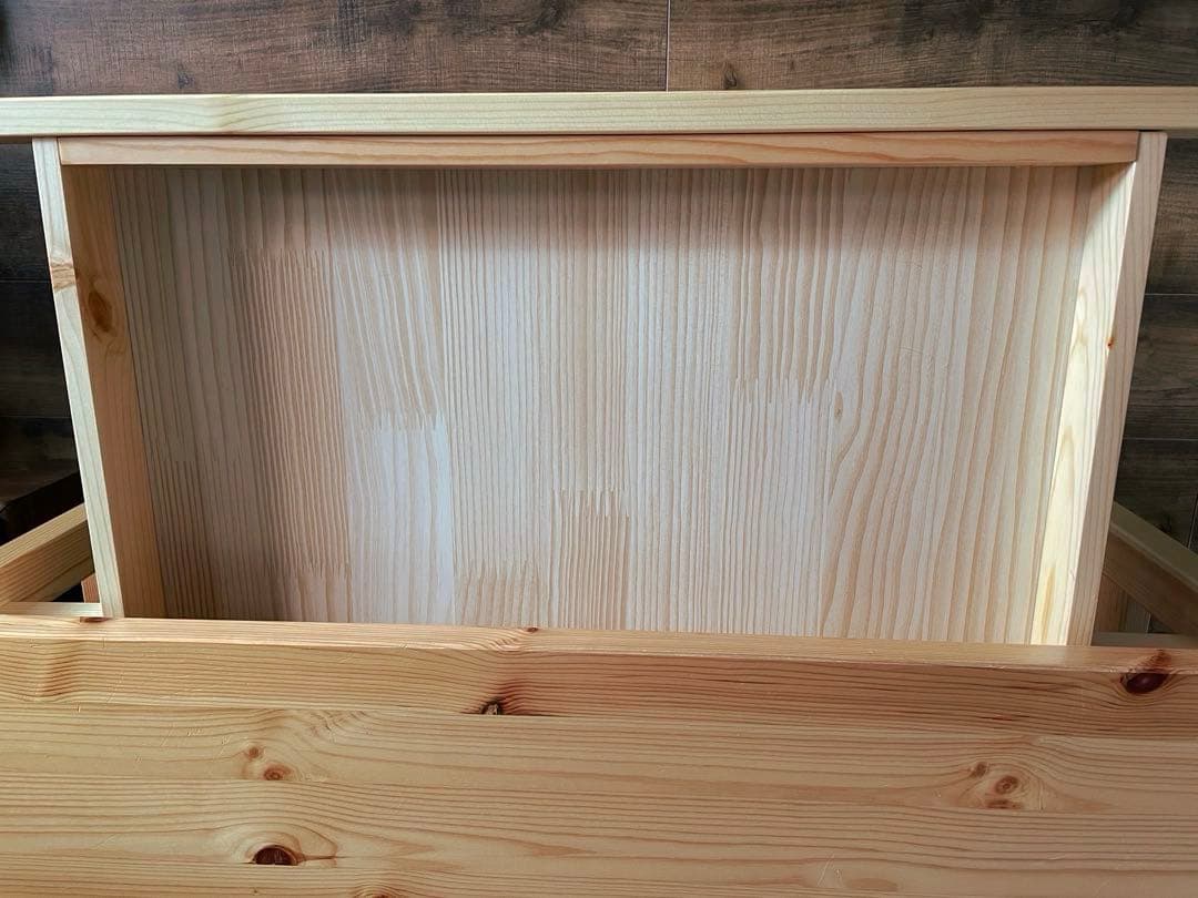 無印　パイン材　デスク