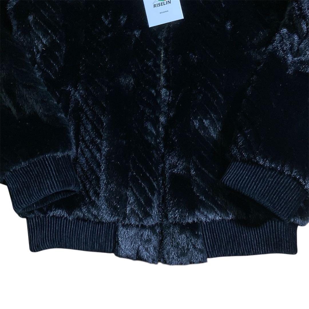 新品タグ付き✨【RISELIN】ファーコート フード付 カシミヤミンク混 (M)