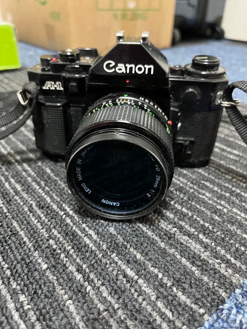 Canon キャノン A-1 フィルムカメラ　ブラック レンズ付