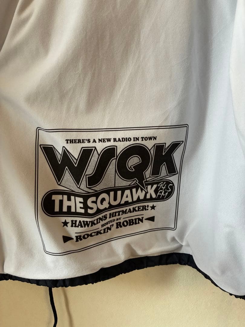 1度使用のみ ニコアンド ストレンジャーシングス コーチジャケット ネイビー