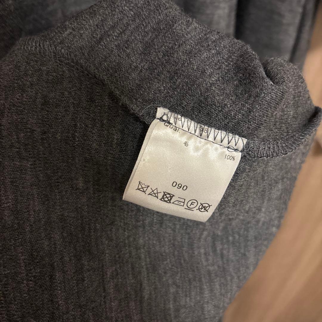 【ボーダーズアットバルコニー】ワンピース　ウール　グレー　シャツドレス　38