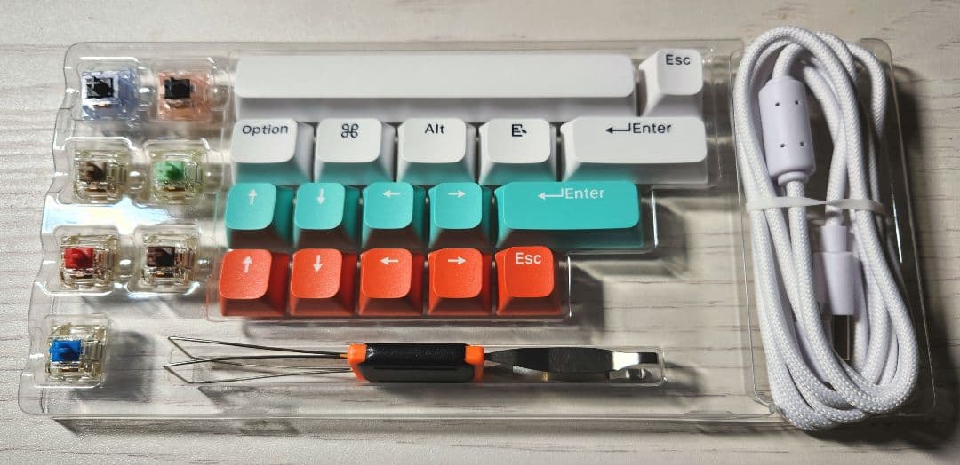 【完動品】Nuphy Halo75 v1 Rose Glacier軸