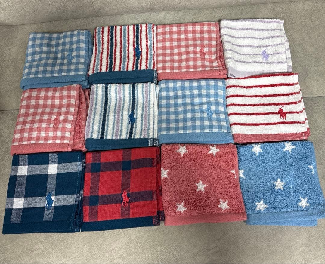 りぁら 新品　未使用ラルフローレンハンカチタオル32枚セット