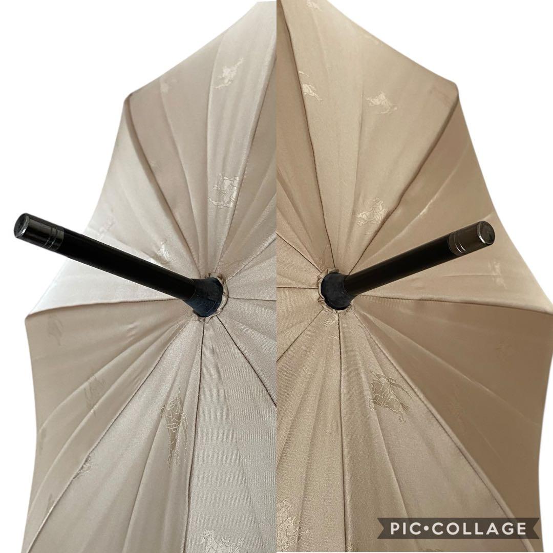 極美品　バーバリー　Burberry 長傘　ホースロゴ　ノバチェック